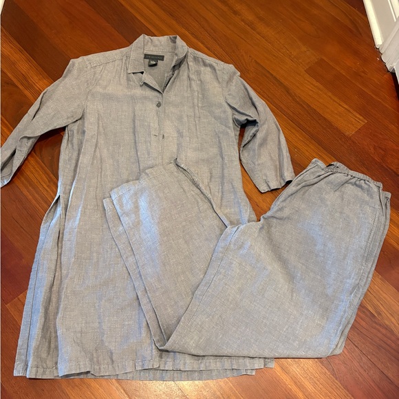 Relativity Gray Lightweight Pantsuit - Picture 1 of 9
